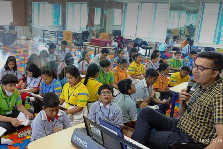 Music class at Best CBSE School In Kolkata | G D Goenka Public School Dakshineswar